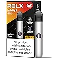 RELX Infinity 2 Plus Vape Device, 3 Power Modes Refillable Vape Kit, Vapes Rechargeable, Fast Charge, 440mAh, LED Indicator, Pods Not Included-Meteor Flash