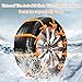 Produktbild 10 PCS/Pack Snow Tire Kette, Auto Tire rutschsicheren Kette Notfall Tire rutschfeste Kette für Sand Road Schnee Road (Schnee Schaufel + Anti-Rutsch Handschuhe)
