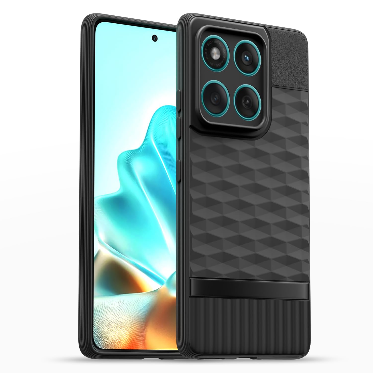 Outlouders Back Cover for Moto Edge 60 Fusion 5G | Full Camera Protection | TPU Soft Flexible Shockproof Bumper Case (Black)
