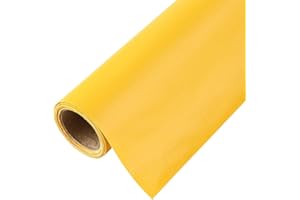 CHANGTSING Patch di Ecopelle PU Autoadesiva 50 x 137 cm riparazione decorative pellicole in pelle sintetica riparazione Adesiva Sedile Auto per Divani, Sofa, Auto Interni giallo 2