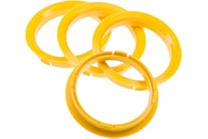 RKC 4X Zentrierringe 74,1 x 65,1 mm Hellgelb Felgen Ringe Made in Germany