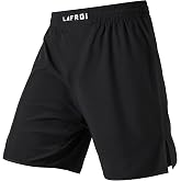 LAFROI Men's MMA Cross-Training Shorts with Drawstring-QJK06