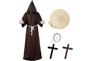 Forbabe Kostym, munkdräkt, män, för karneval, medeltida halloween, klassisk kostym, munk, män