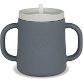 TUM TUM 3 b&ouml;lmeli i&ccedil;ecek bardağı, bebek bardağı - 250 ml, gri