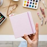 12x12 cm Sert Kapak 80 Yaprak 140 gr. Eskiz Defteri - Sketch Book - Pembe