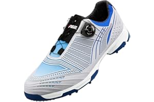 PGM Chaussures de Golf Spike Imperméables pour Hommes avec Système de Dentelle