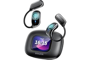XINSRE XF23 Cuffie Traduzione, 3-in-1 Auricolari Traduttori in 135 Lingue con App, Traduzione AI, Cuffie Bluetooth 5.4 60ore Riproduzione con Schermo Intelligente HiFi Stereo per Viaggi Aziendali