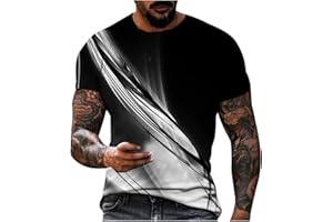 Herren Tshirt Sommer Sport Oberteile Casual Rundhals Tunika Tops Vintage Basic Kurzarm Tee Shirts Lustig Neuartiger Druck Sporthemd Schnell Trocknende Sportshirt Regular Fit Laufshirt
