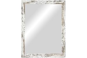 CHELY INTERMARKET MOD113 Espejo Pared Cuerpo Entero 50X70Cm Vintage Espejo Decorativo Grande Espejo Largo Pared Hogar Baño Dormitorio Entrada Salón Vertical Horizontal Estilo Moderno Kit Colgado