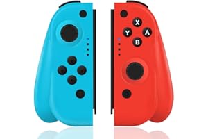 Yeerain Controlador para Switch/OLED/Lite, Juego de Dos Gamepads Verde/Rosa, Doble Vibración/Giroscopio de 6 Ejes/Función de Activación, Controladores Inalámbricos Bluetooth Gamepad