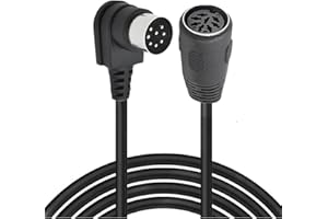 HUHANGGod Cavo di prolunga DIN a 8 pin, MIDI a 8 pin maschio da 90 gradi a femmina, cavo audio per altoparlante con spina DIN a 8 pin, per Bang Olufsen PowerLink MK2 (5 metri)