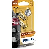 Philips T10 W5W Vision Park ve İ&ccedil; Mekan Ampul&uuml;, 12V, 2'li Paket, Orijinal Sarı Renk 12961B2