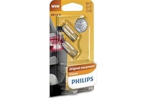 Philips Vision Car Lamp W5W - 12 Volt - 5 Watt - 2 Pieces - Warm white