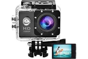 Garsent Action Camera 4K, HD 1080P WIFI Sport Action DV Waterproof 30M Underwater, 140° Wide Angle Lens Camera with Mounting Accessory Kits for Outdoor Activities.