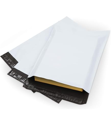 300 Blaue Poly-Versandtaschen – 110x180+40 Mm, Kunststoff, Selbstklebend, Markenlos