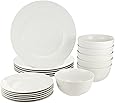 Amazon Basics Geschirrservice, 18-teilig, für 6 Personen