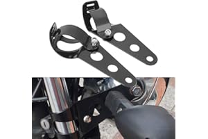 AUZKONG Juego de soportes para faros de motocicleta universales CNC de aluminio, 1 par (36 – 48 mm)