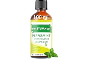 FORSYLVANEST Peppermint Essential Oil 100ML Czysty naturalny olejek aromaterapeutyczny do nawilżaczy powietrza, masaży spa, pielęgnacji skóry i włosów, kąpieli i świec DIY (Mint)