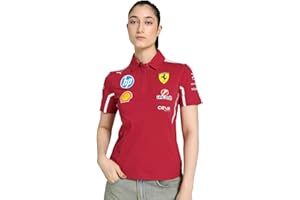 PUMA Scuderia Ferrari F1 Polo Squadra Donna 2025 - Rosso