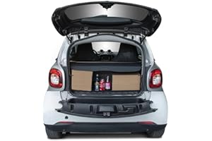 ISTOVO Protezione Estensibile Copertura Bagagliaio Dell'auto, per Smart 453 Fortwo 2015-2019, Tenda Divisoria Bagagliaio, Segnale Sicurezza, Accessori Decorazione di Interni