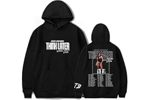 RESPETO Damen Herren Hoodies Tate McRae Hoodie Print Think Later World Tour Sweatshirt Mode Rapper Cosplay Street Fan Geschenk Hoodie Bekleidung XS-3XL
