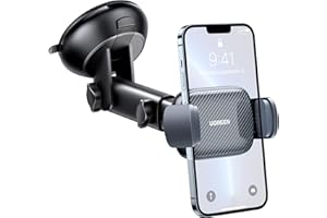 UGREEN Support Téléphone Voiture Ventouse Tableau Bord Porte Smartphone Automobile Rotation 360 Degrés Pose Portable Pare Brise Compatible avec iPhone 16 Plus Pro Max 15 14 13 Galaxy S24 (Gris)