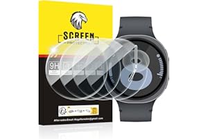 Aimtel 4 Pack Screen Protector Compatible with Samsung Galaxy Watch8 44mm Tempered Glass Protector, Anti-Scratch, Anti-Shatter, No Bubbles for Galaxy Watch 8 44mm（Not for Other Models）
