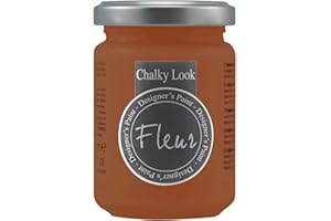 FLEUR DESIGNER'S PAINT | Pittura ad Acqua, Effetto Gesso Naturale, Extra Opaca, Fleur Chalky F35, Colore Rusty, Made in Italy, Formato da 130 ml