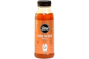 THE *TEASHED THE TEASHED Peach Bubble Tea Fruit Syrup 330ml | 11 Servings | Use with Popping Boba Juice Pearls | by THE TEASHED