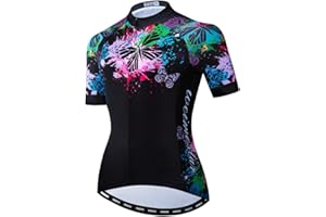 Hotlion Letnia oddychająca koszulka kolarska damska koszulka do roweru górskiego szybkoschnąca koszulka rowerowa z krótkim rękawem odzież rowerowa