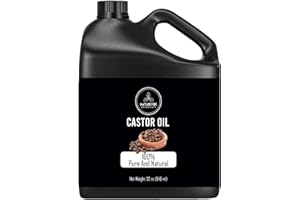 Naturevibe Botanicals Castor Oil 946ml | 100% Pure and Natural | Great for Skin Care and Hair Care