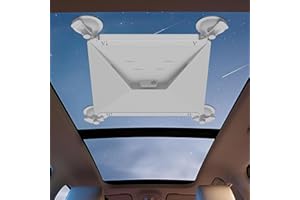 Mwin Starlink Mini-Autohalterung – Langlebige Starlink Mini Zubehör Saugnapfhalterung – Starkes Saugnapf-Design, Karbonstahl-Halterung für Stabiles Satellitensignal in Wohnmobilen (Weiß)