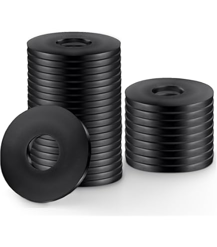 Rubber Penny Washers M5x15mm M6x20/25 M8x25 OR M10x30 M12x36 Pack - Foto 12