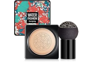 KAMNDEX Mushroom Head Air Cushion CC Cream, BB Creme Wasserfeste Concealer Foundation Abdeckung, Flüssige Grundierung, Make up Concealer für Gesicht und Hals, Primer Langlebig und Perfekte Abdeckung