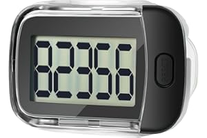 ‎PZJFH Schrittzähler, 3D Pedometer, ABS Schrittzähler Ohne App und Handy mit Schlafmodus, Schrittzähler Clip mit Lanyard, Für Senioren Kinder Männer Frauen