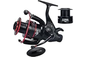 SeaKnight Luna Moulinet de pêche à la Carpe 9 + 1BB Bobine Gratuite 5,5:1 Moulinet d'eau Douce 4000 5000 6000 en Fibre de Carbone Système de Frein Max 12 kg