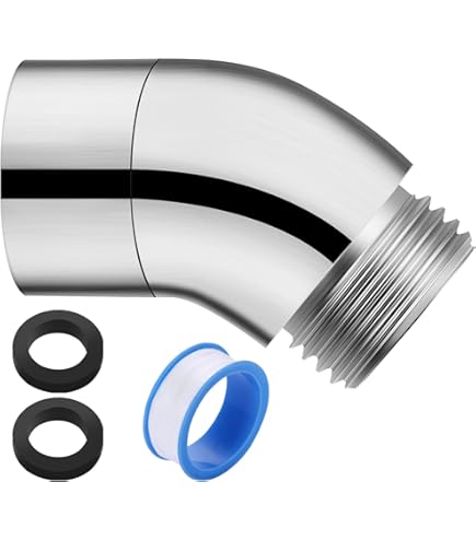 Handdouche-adapter 90 Graden - Zilveren Douche Scharnierstuk