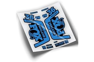 PEGATINEA Decals Autocollants DE Fourche Fox 36 Rhythm Series 2019 WP215 Bleu 517