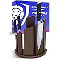 DALSTRONG Magnetic Knife Block- 6pc Kitchen Knife Set- Phantom Series - Japanese High-Carbon AUS8 Steel- with Pakkawood Handle