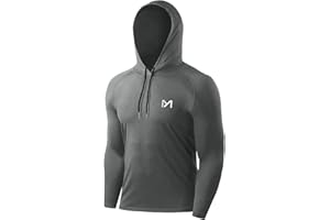 MEETYOO Maglietta da Uomo, a Maniche Lunghe, per Corsa, Fitness, Ginnastica