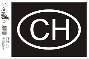 INDIGOS UG Bumper Adesivo - The Schweiz CH - 110x70 mm Bianco