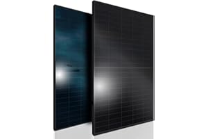 SUNNIVA® Solarmodul 2x 460 W FULL BLACK Bifazial Glas/Glas PV Modul Solarpanel - PMax 920W (2x460W) Bifacial N-Type, für Balkonkraftwerk oder PV Solar Anlage