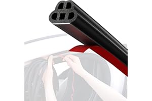 HZETUU Joint Porte Voiture Adhésif Universel - 16.4M Joint de Porte Voiture en Caoutchouc, Insulant Acoustique, Étanche et Résistant aux Intempéries, sur les Portes, Coffre et Piliers