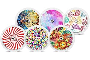 Diasticker® | Freestyle Libre 2 - Sticker - 6er Set "Colorful" | Imperméable - Autocollant en vinyl pour Freestyle Libre 2 sensor, capteur