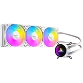 Antec Luna 360 White ARGB, All-in-One Sıvı CPU Soğutucu, 360mm Radyat&ouml;r, 3x120mm PWM ARGB Fan, Infinity Mirror Pompa Başlığı,