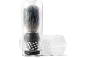 QSHAVE Shaving Brush Travel Case Holder Fit for Most of Shaving Brushes (Brush not Included)