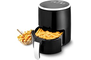 Venga! Frytkownica na gorące powietrze, 2,5 l, regulowana temperatura (80-200°C), 60 min., cyfrowy timer, 1200 W, czarna, VG AFT 3007