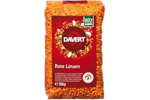 ‎DAVERT Davert Ganze Rote Linsen (1 x 500 g) - Bio