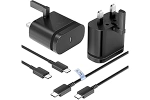 JESINOR Super Fast Charger for Samsung Galaxy, USB C Adapter with 6FT Fast Charging Cable for Galaxy S25/S24/S23/A26/S22/S21/S20/A15/A14/A56/A55/A54/A36/A25/S23+/S22+/S21+/S25 Ultra/S24 Ultra/A05S/A35
