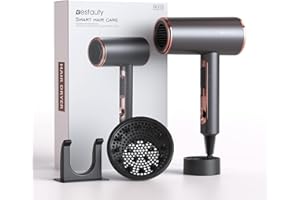 Bestauty 2000W Ionic Hairdryer, Hairdryer with Diffuser - Styling Nozzle, Diffuser and Hair Dryer Holder, 2 Speeds 3 Temperature Settings Hairdryers for Women, Hairdryer for Home, Salon & Travel